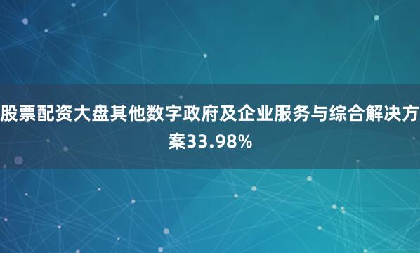 股票配资大盘其他数字政府及企业服务与综合解决方案33.98%