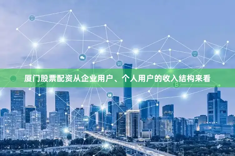 厦门股票配资从企业用户、个人用户的收入结构来看